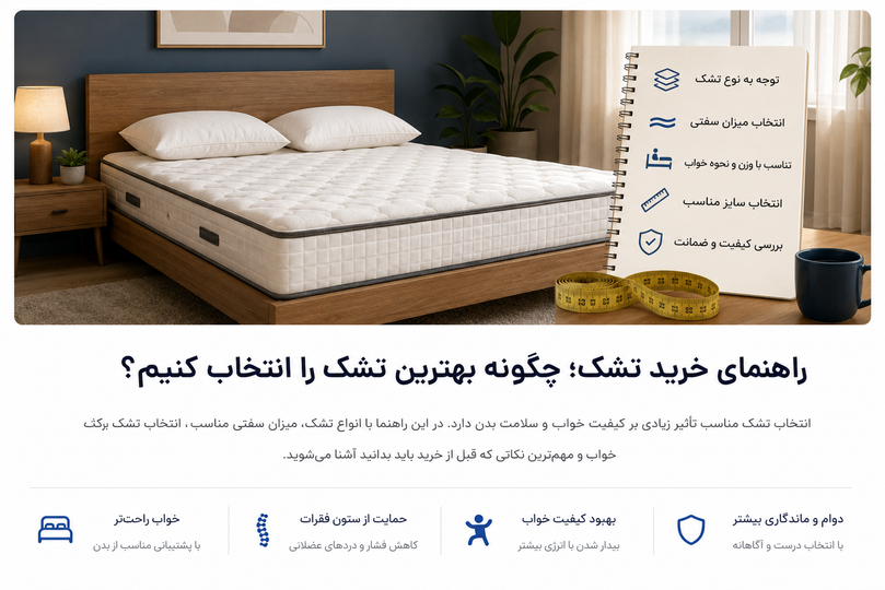 راهنمای خرید تشک؛ چگونه بهترین تشک را انتخاب کنیم؟