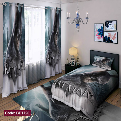 سرویس روتختی یک نفره پسرانه طرح بتمن چهار تکه کد BD1720